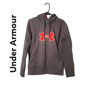 Under Armour Women's Semi Fitted  Storm Armour Fleece Big Logo Hoodie Size S